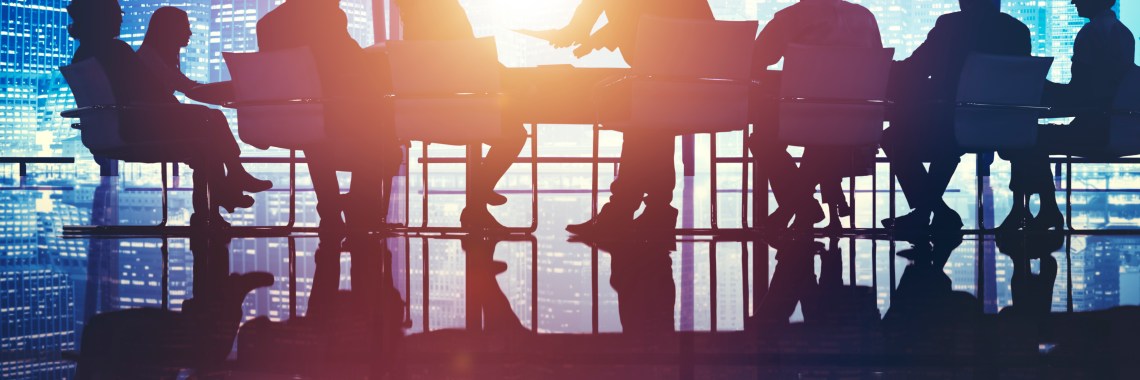 Business People Meeting Discussion Cityscape Concept